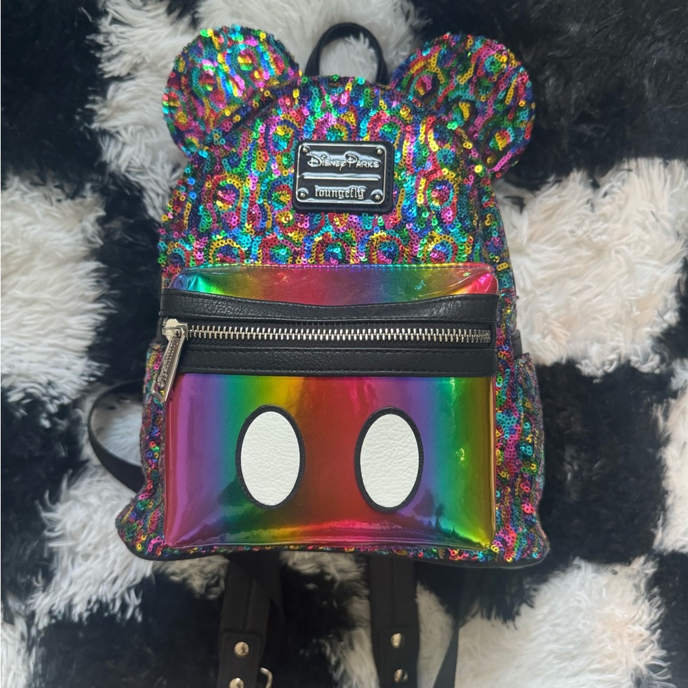 Rainbow Sequin Loungefly Backpack